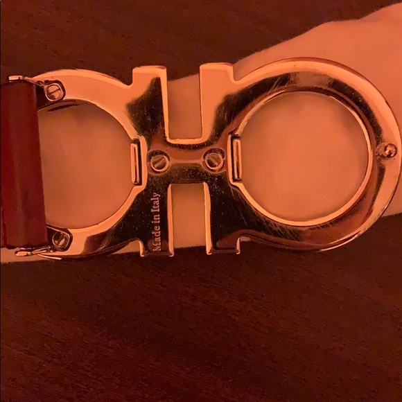 Salvatore Ferragamo Red Leather Belt - Picture 2 of 5